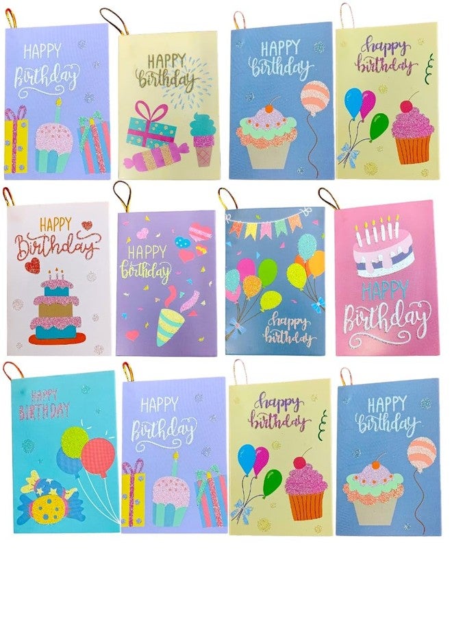 Tera13 TERA 13 Party Invitation Card, Birthday Cards, Greeting Note Cards, Thank You Notecards, Greeting Cards, Notecards For All Occasions, Birthday Printed Gift Tag Bookmarks Tags (birtday 12 pcs) - Image 1